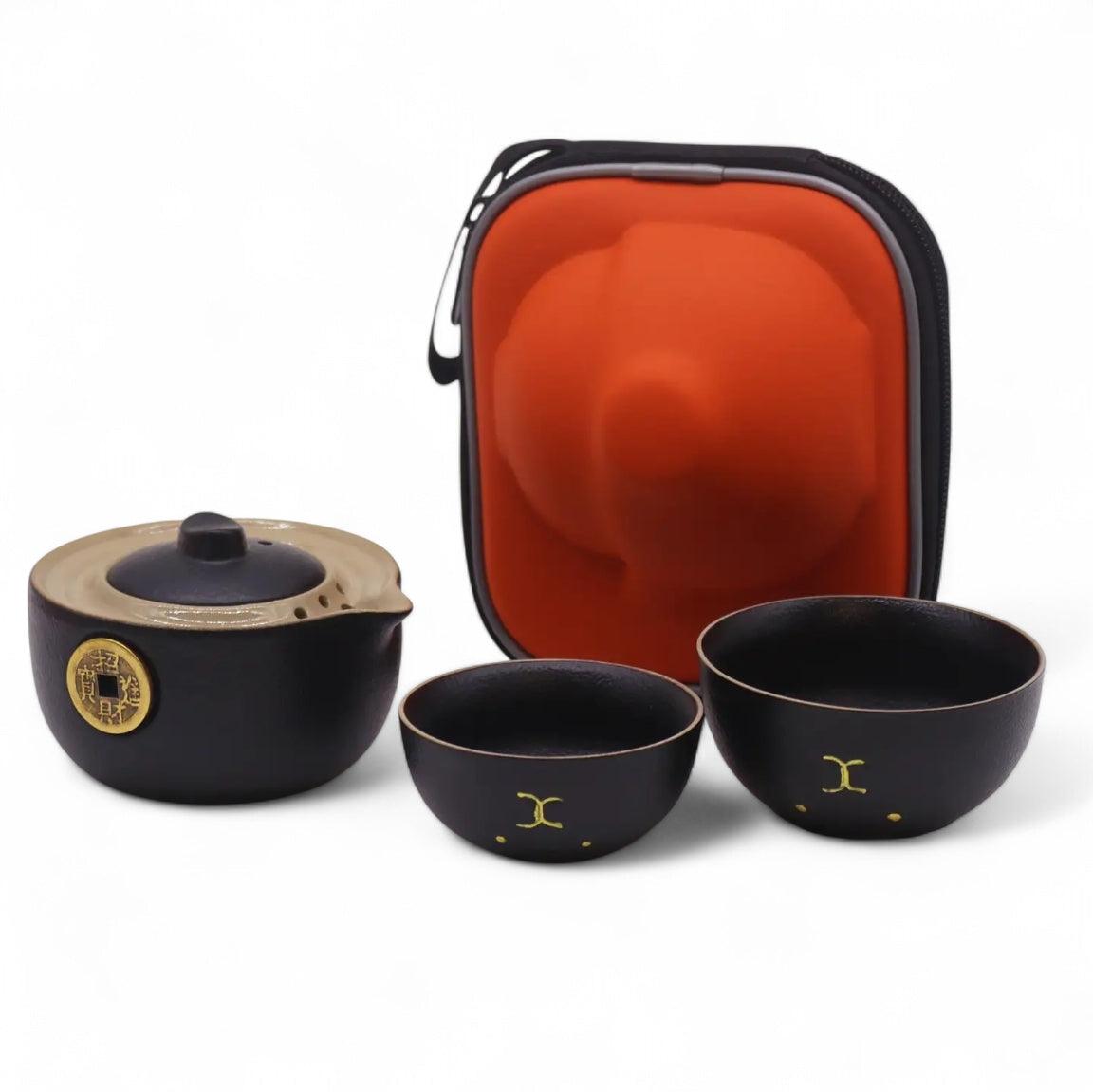 Lucky Cat Travel Tea Set - Black Dog Teas