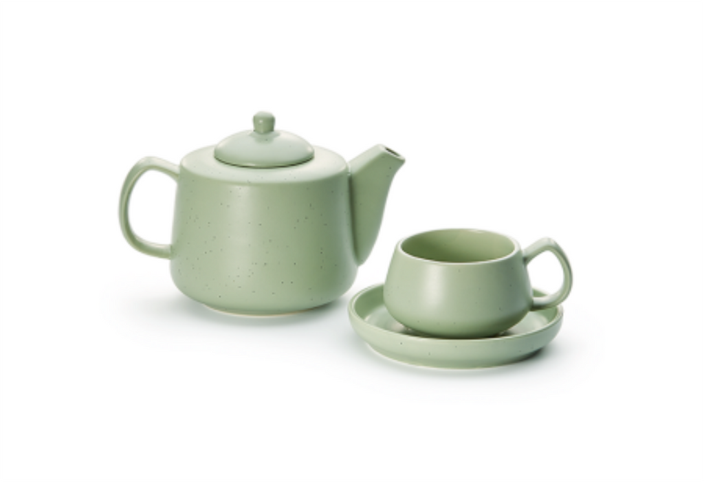 Sage Green Cup and Saucer