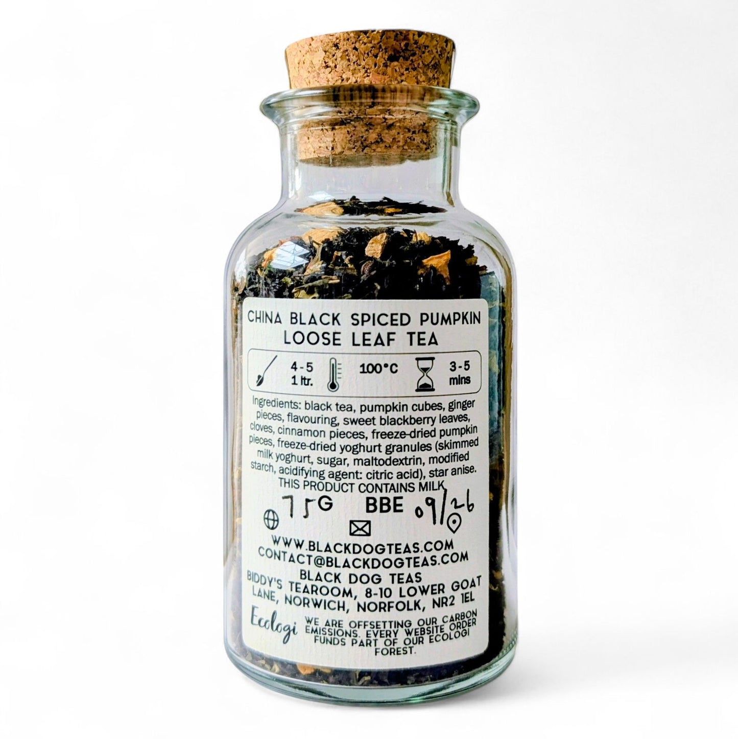 China Black Spiced Pumpkin Loose Leaf Tea